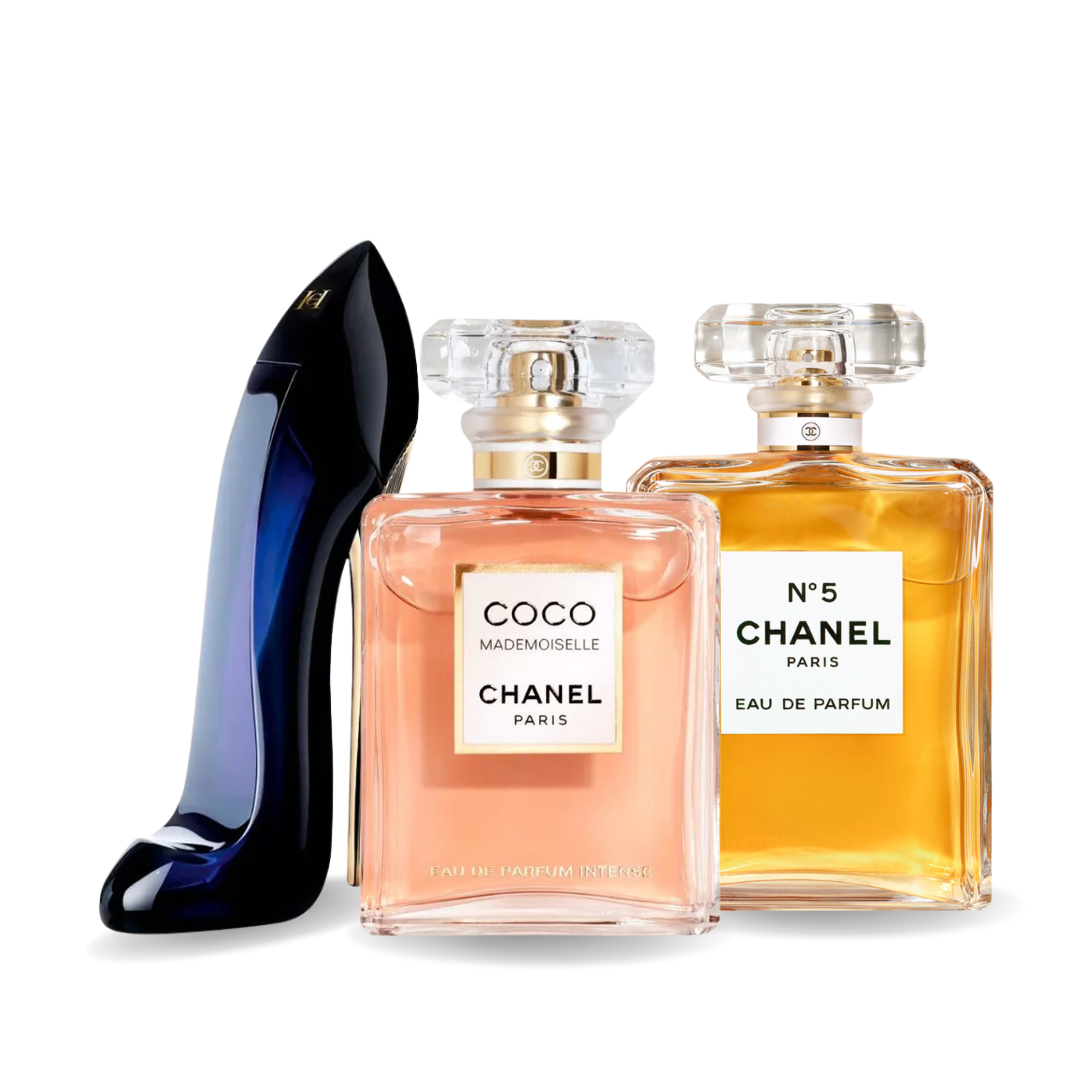 Promocijski paket 3 parfumov GOOD GIRL, COCO MADEMOISELLE in Chanel Nº5 100 ml