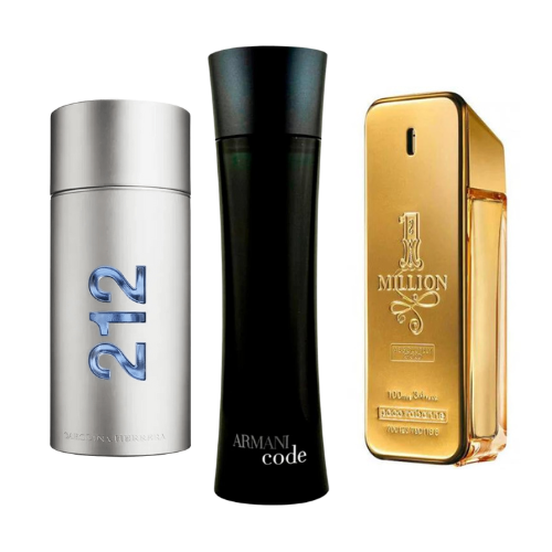 Promocijski paket 3 parfumov 212 Men NYC, Paco Rabanne One Million in Armani Code Homme 100 ml