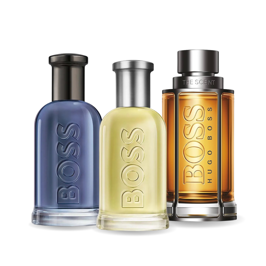 Promocijski paket 3 parfumov BOSS BOTTLED, BOSS THE SCENT in BOSS BOTTLED INFINITE 100 ml